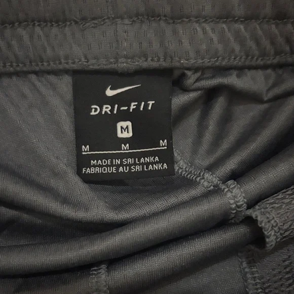 Nike Dark Gray Athletic Shorts with Light Gray Trim - Picture 2 of 3